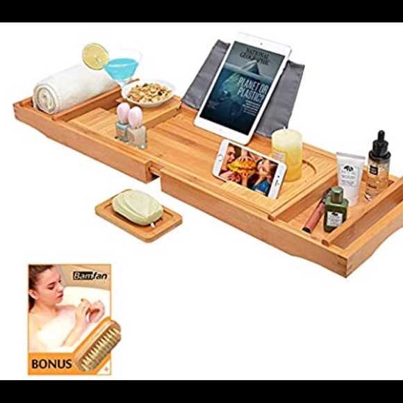 Other - Firm--Bath Caddy Tray for Bathtub - Bamboo Adjusta